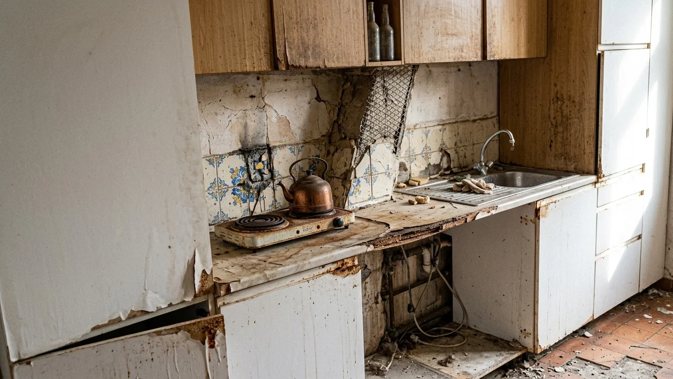 Avant rénovation cuisine Asnières-sur-Seine — exemple 2 Avant rénovation cuisine Asnières-sur-Seine — exemple 2