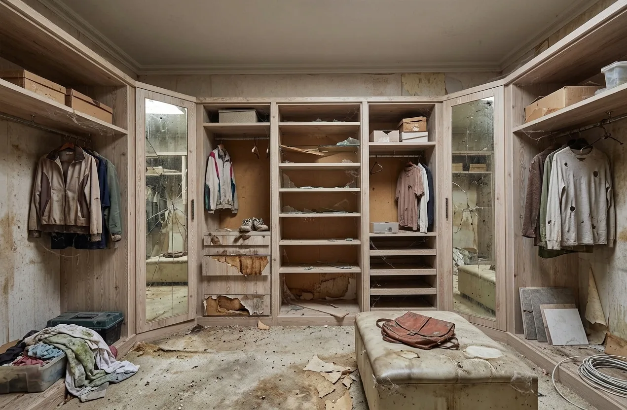 Avant rénovation dressing Asnières-sur-Seine — exemple 2 Avant rénovation dressing Asnières-sur-Seine — exemple 2